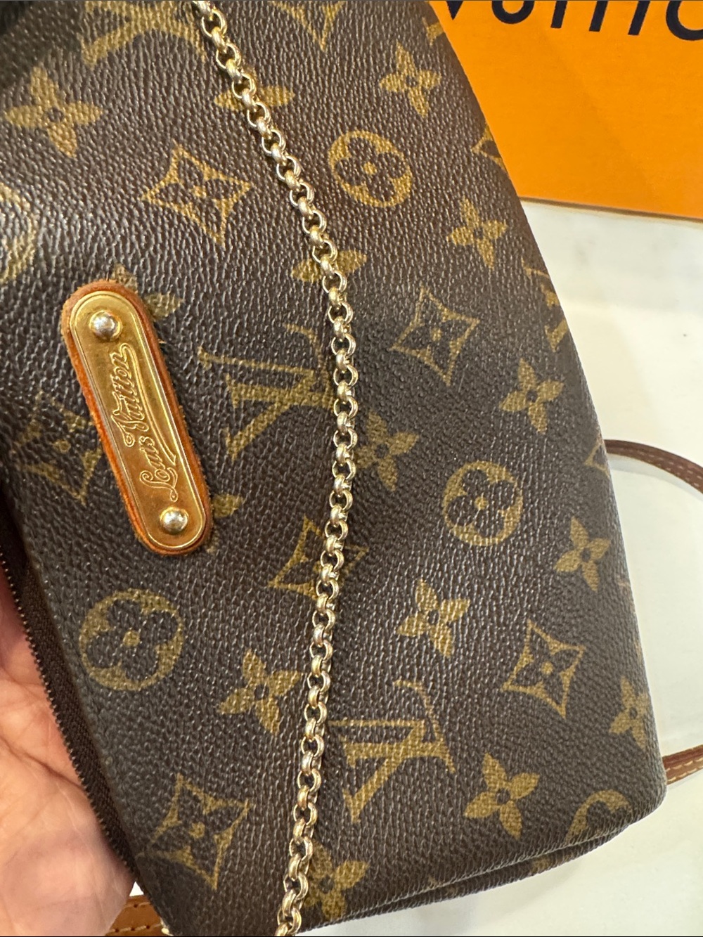 Authentic Louis Vuitton Eva Monogram Canvas Crossbody Bag - Picture 13 of 13